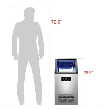 Commercial Ice Maker Machine 36 Ice Cube 130lb/24h G713781