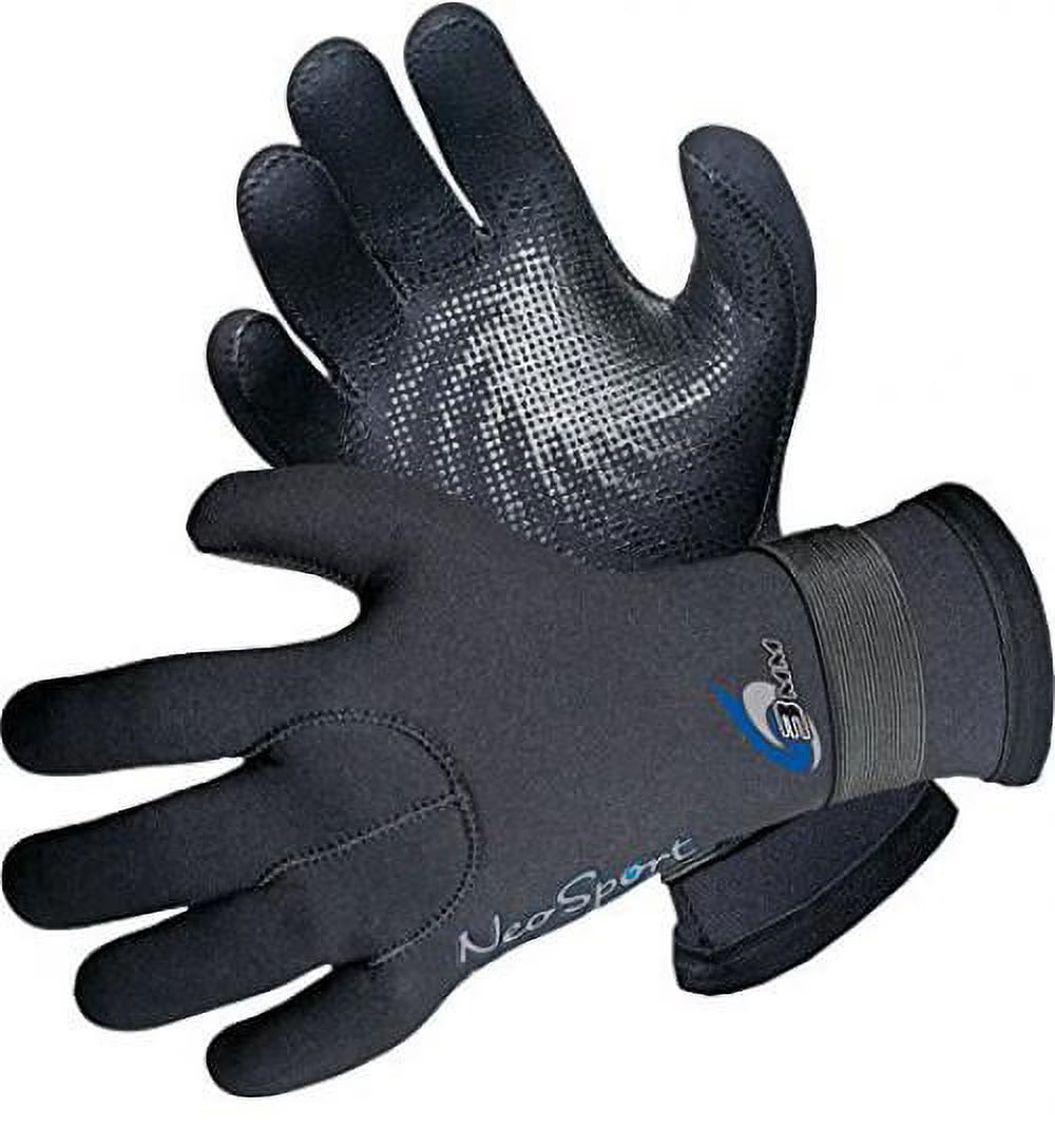 Black XX-Large Neoprene Five Finger Glove Z7688