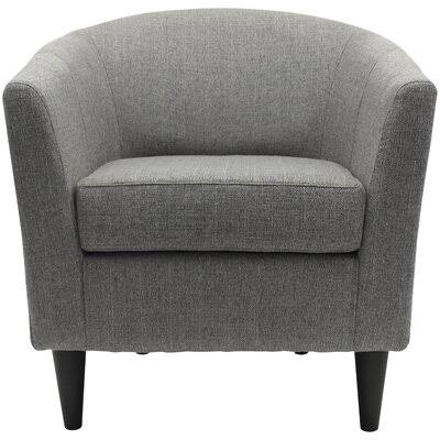 Gray Fabric Barrel Chair S271