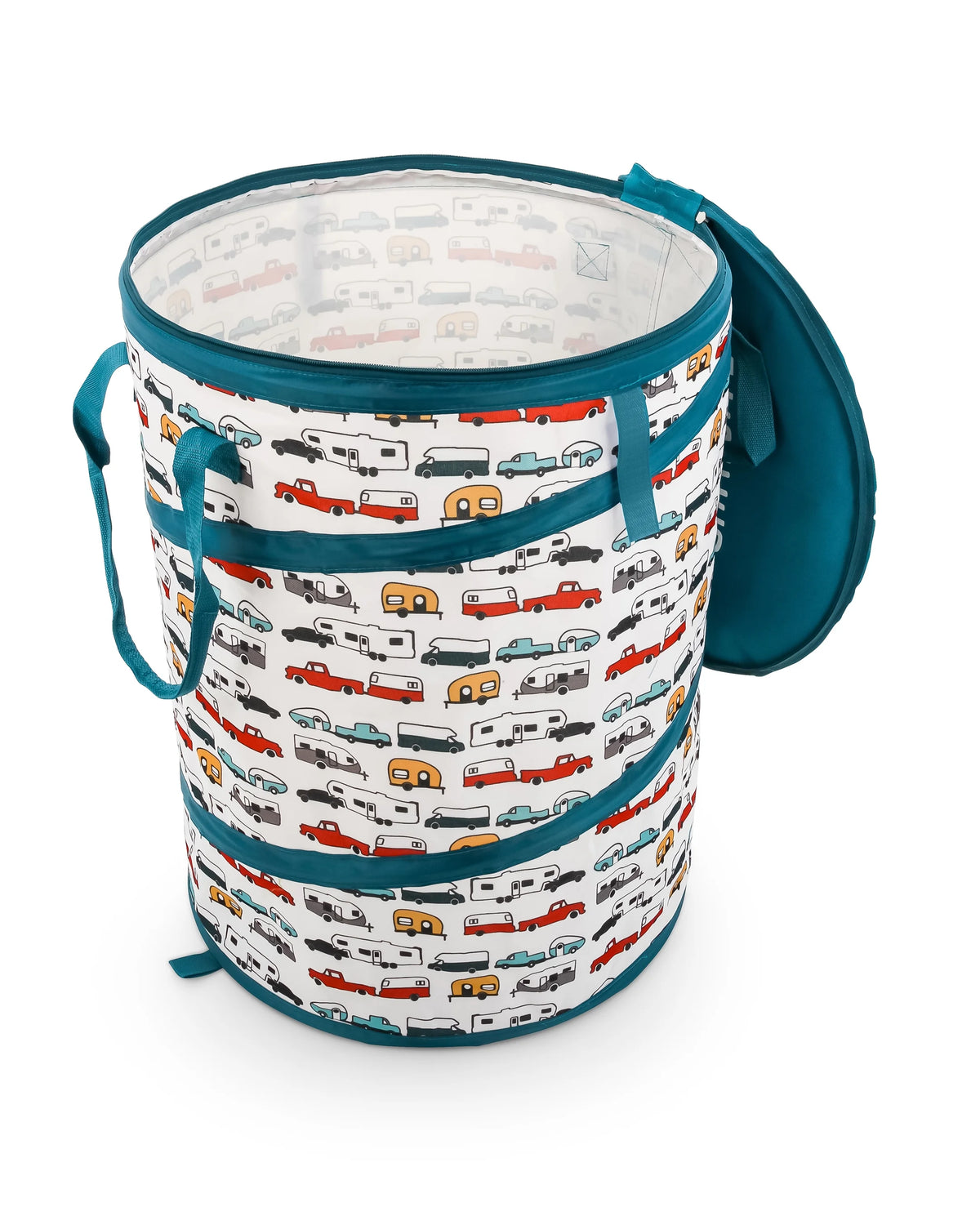 Pop-Up Utility Container with 30-Gallon Trash Bags, Heavy-Duty PVC A928681