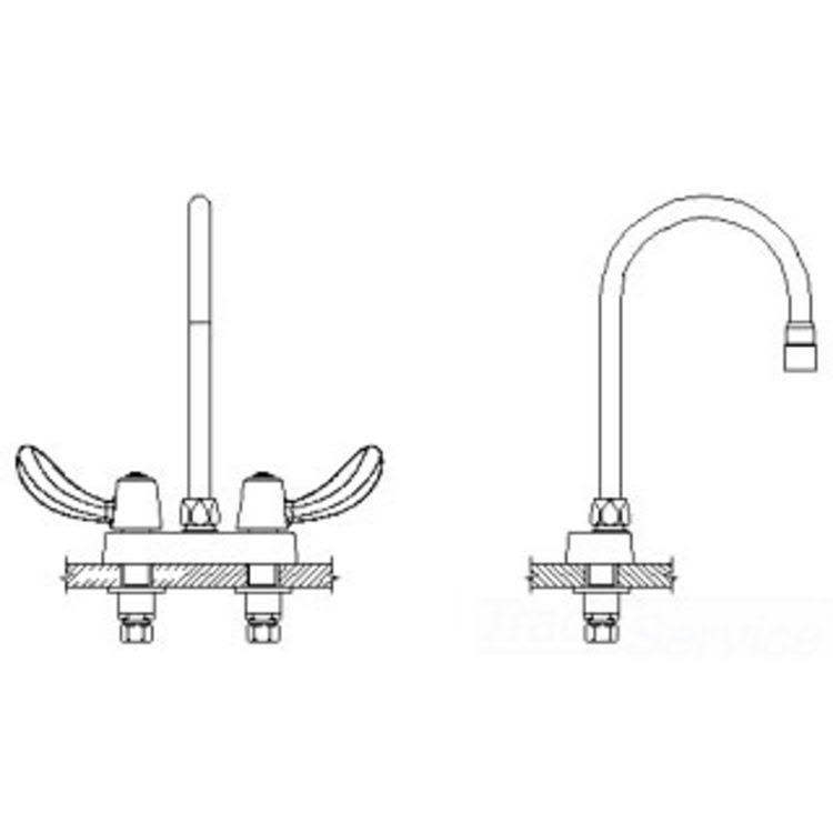 Two Handle Deck-Mount Faucet M9631