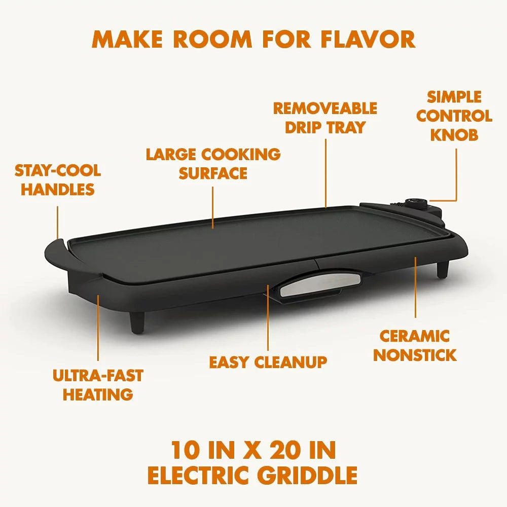 20-Inch Nonstick Ceramic Electric Griddle A998247