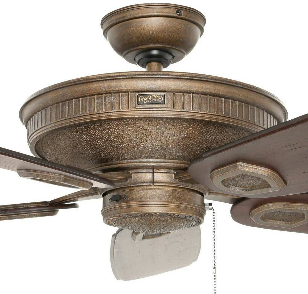 Aged Bronze Ceiling Fan T8404